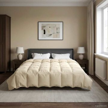 Piumone Completo Annuale 200 x 220 cm 4 stagioni Crema