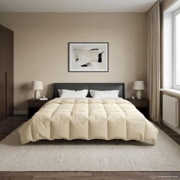Piumone Completo Annuale 220 x 240 cm 4 stagioni Crema