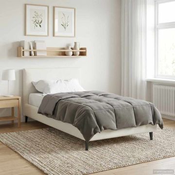 Piumone Invernale 135 x 200 cm Inverno Grigio chiaro Traspirante