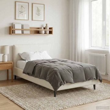 Piumone Invernale 155 x 200 cm Inverno Grigio chiaro Traspirante