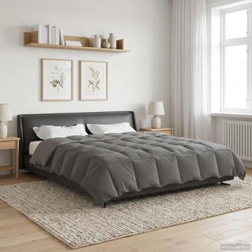 Piumone Invernale 200 x 240 cm Inverno Grigio chiaro Traspirante