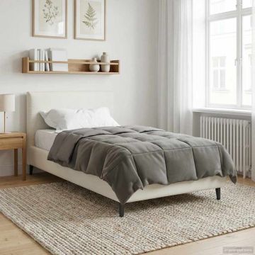 Piumone Invernale 135 x 200 cm Inverno Grigio chiaro Traspirante