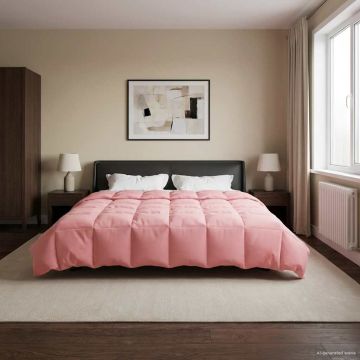 Piumone Invernale 200 x 200 cm Inverno Rosa Traspirante