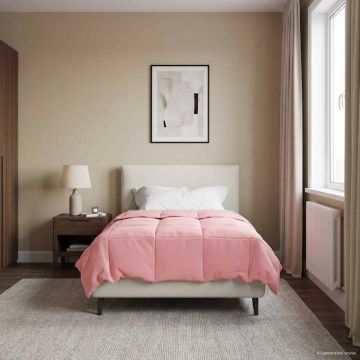 Piumone Invernale 135 x 220 cm Inverno Rosa Traspirante