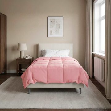 Piumone Invernale 140 x 220 cm Inverno Rosa Traspirante