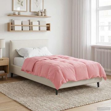 Piumone Invernale 155 x 220 cm Inverno Rosa Traspirante