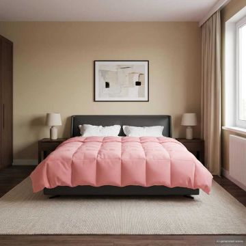 Piumone Invernale 220 x 260 cm Inverno Rosa Traspirante