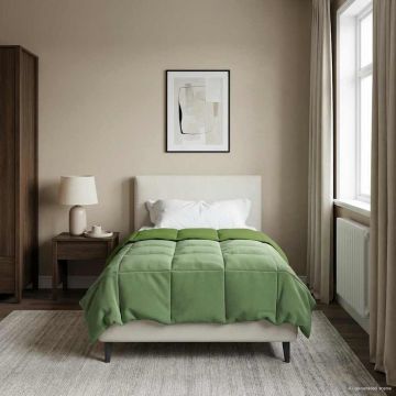 Piumone Invernale 140 x 200 cm Inverno Verde Traspirante