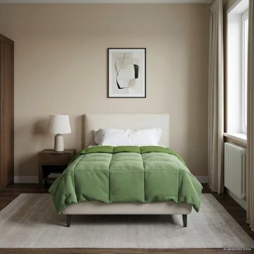 Piumone Invernale 140 x 220 cm Inverno Verde Traspirante