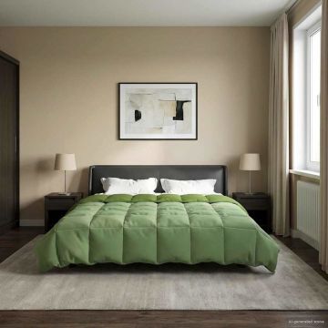 Piumone Invernale 240 x 260 cm Inverno Verde Traspirante
