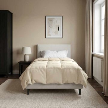 Piumone Invernale 135 x 200 cm Inverno Crema Traspirante