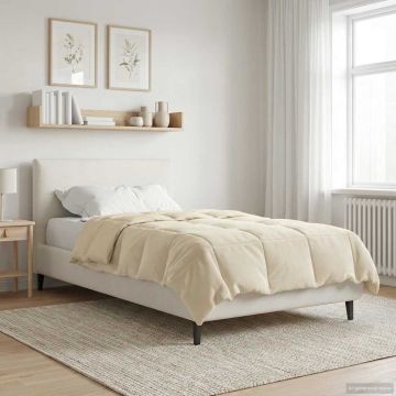 Piumone Invernale 155 x 200 cm Inverno Crema Traspirante