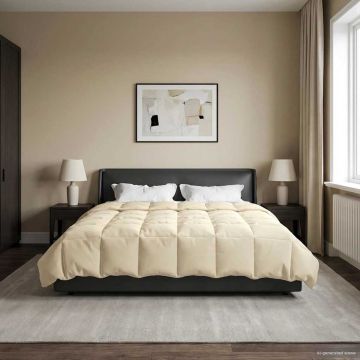 Piumone Invernale 220 x 260 cm Inverno Crema Traspirante