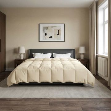 Piumone Invernale 240 x 260 cm Inverno Crema Traspirante