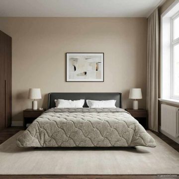 Piumino Letto Estivo 200 x 240 cm Estate Grigio chiaro