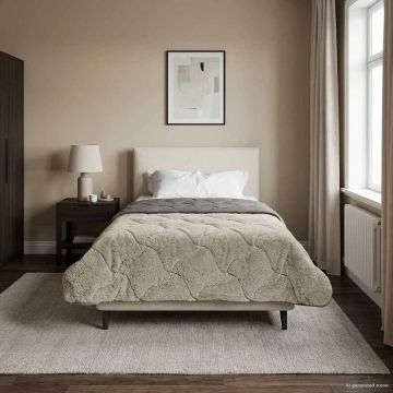 Piumino Letto Estivo 135 x 200 cm Estate Grigio chiaro