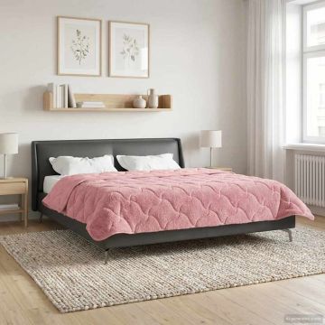 Piumino Letto Estivo 200 x 200 cm Estate Rosa Traspirante