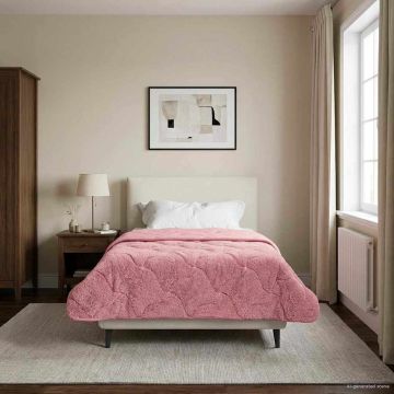 Piumino Letto Estivo 155 x 220 cm Estate Rosa Traspirante