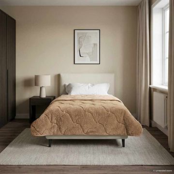 Piumino Letto Estivo 140 x 220 cm Estate Tortora Traspirante