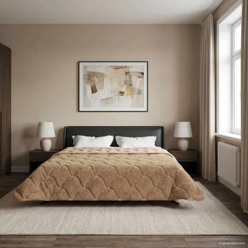 Piumino Letto Estivo 220 x 240 cm Estate Tortora Traspirante