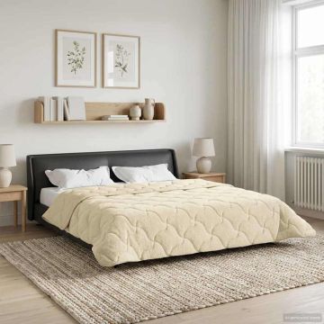 Piumino Letto Estivo 200 x 200 cm Estate Crema Traspirante