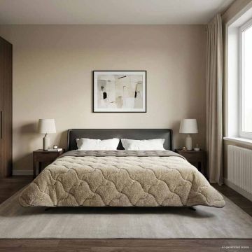 Piumone Completo Annuale Trapuntato Grigio chiaro 200 x 240 cm