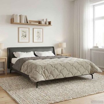 Piumone Completo Annuale Trapuntato Grigio chiaro 220 x 260 cm