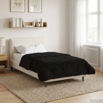 Piumone Completo Annuale Trapuntato Nero 135 x 200 cm