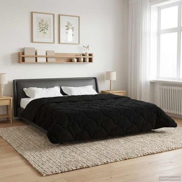 Piumone Completo Annuale Trapuntato Nero 200 x 240 cm