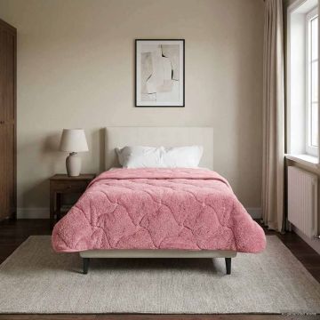Piumone Completo Annuale Trapuntato Rosa 140 x 220 cm