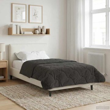 Piumone Invernale 135 x 200 cm Inverno Antracite Traspirante