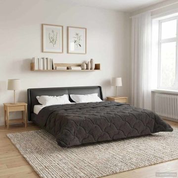 Piumone Invernale 200 x 240 cm Inverno Antracite Traspirante