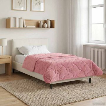 Piumone Invernale 155 x 200 cm Inverno Rosa Traspirante