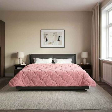 Piumone Invernale 200 x 240 cm Inverno Rosa Traspirante