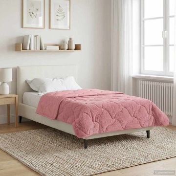 Piumone Invernale 155 x 220 cm Inverno Rosa Traspirante