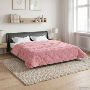 Piumone Invernale 220 x 240 cm Inverno Rosa Traspirante