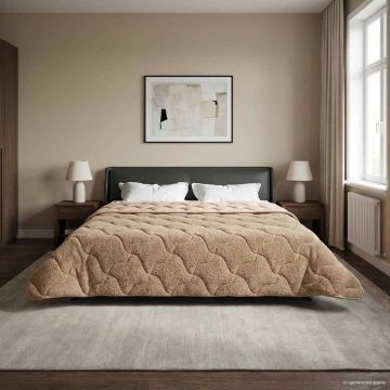 Piumone Invernale 200 x 200 cm Inverno Talpa Traspirante