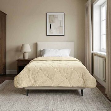 Piumone Invernale 155 x 200 cm Inverno Crema Traspirante