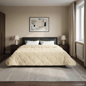 Piumone Invernale 200 x 220 cm Inverno Crema Traspirante
