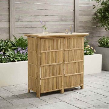 Tavolo da bar da esterno Naturale 115 x 55 x 105 cm Bambù