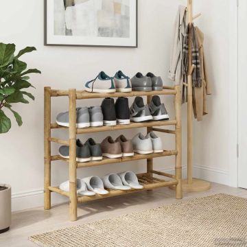 Scarpiera 68 x 28 x 63 cm Bambù Naturale