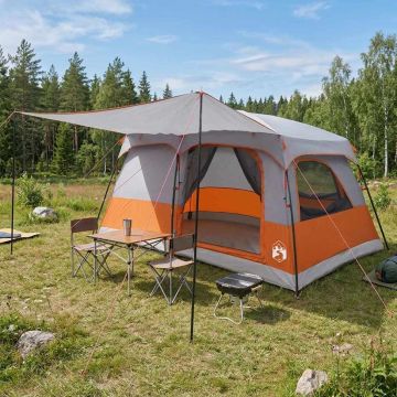 Tenda Familiare 10 persona Grigio e arancione