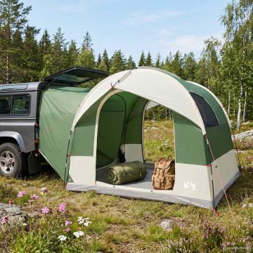 Tenda da tailgate con tendone impermeabile Verde 4 persone
