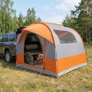 Tenda da tailgate con tendone impermeabile Grigio e arancione