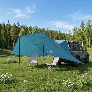 Tenda da auto Blu 308 x 215 x 220 cm Poliestere e Acciaio