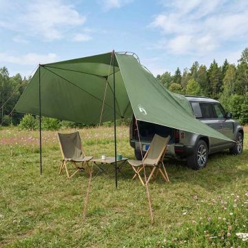 Tenda da auto Verde 350 x 250 cm Poliestere e Acciaio