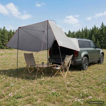 Tenda da auto Grigio e arancione 350 x 250 cm