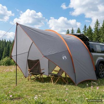 Tenda da coda resistente all'acqua Grigio e arancione