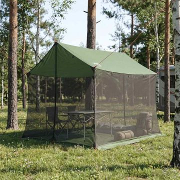 Telo da campeggio con pareti in rete Verde 270 x 210 x 210 cm