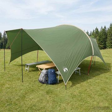 Telo da campeggio resistente all'acqua Verde 550 x 400 x 230 cm